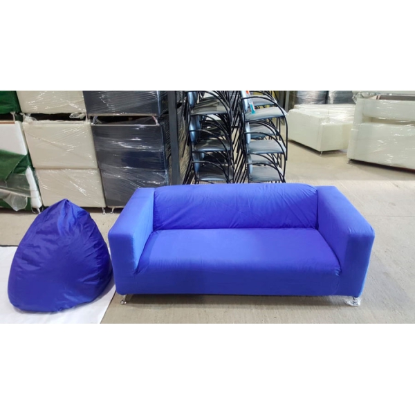 Пуф-кресло-мешок голубой 04-330BL в аренду. Фото 1