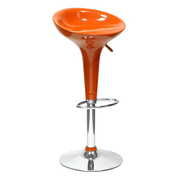 Барный стул Bombo оранжевый пластиковый 01-012OR в аренду