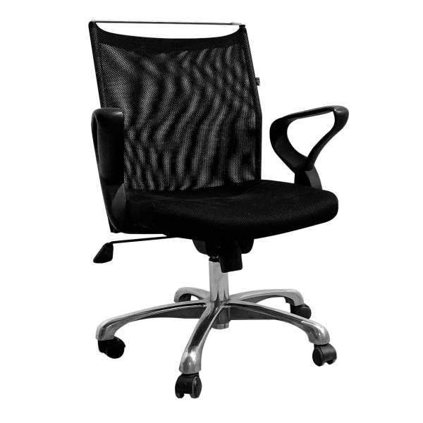 Кресло офисное черное из ткани 04-155 в аренду