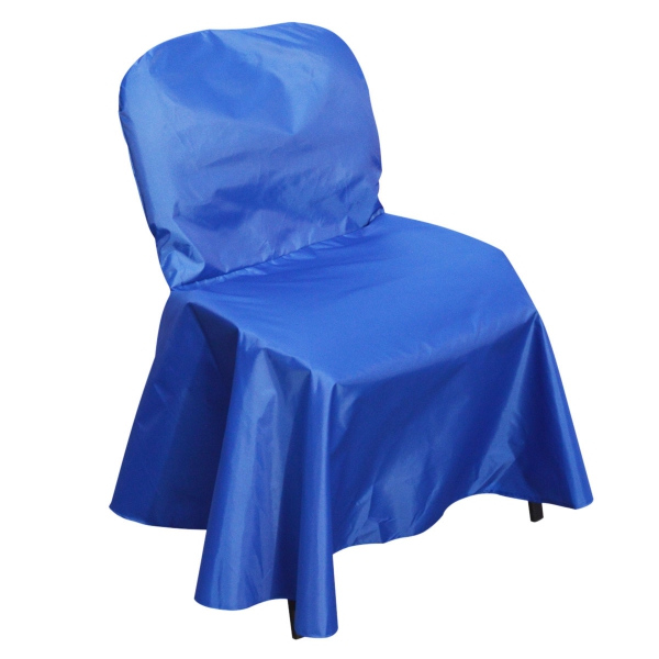 Чехол банкетный для стула Изо синий из ткани 19-298BL в аренду в Москве
