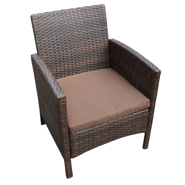Кресло плетенное коричневое 20-345 в аренду