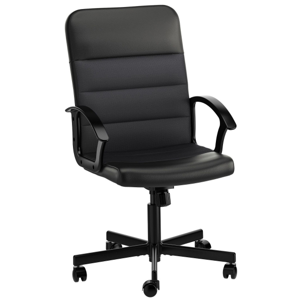 Кресло офисное черное из экокожи 04-175BK в аренду