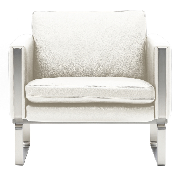 Кресло мягкое белое из экокожи 04-480WT в аренду